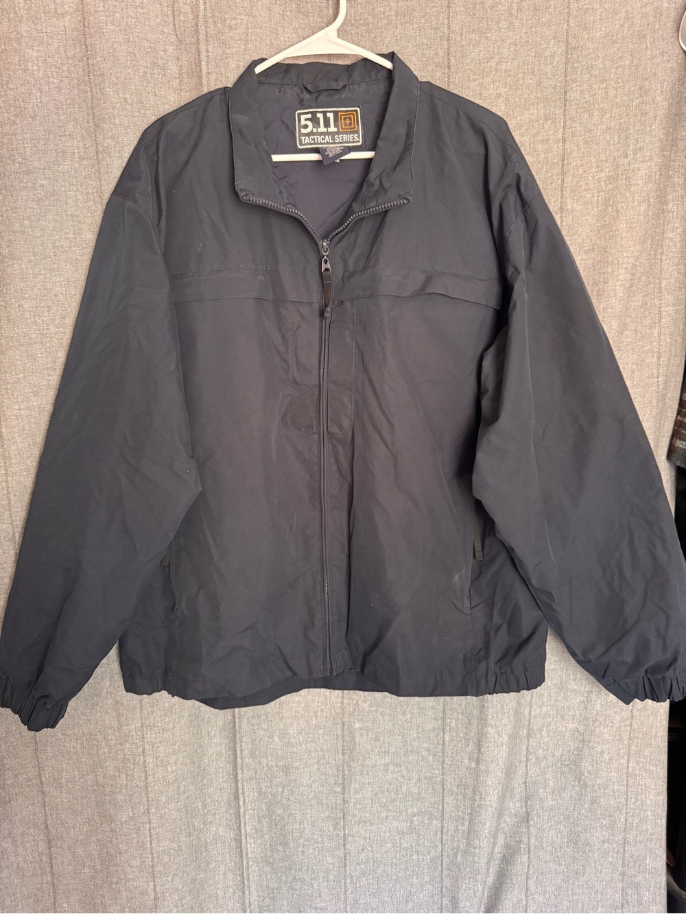 511 Tactical Jacket Mens Large Black Full Zip Packable Lightweight Windbreaker